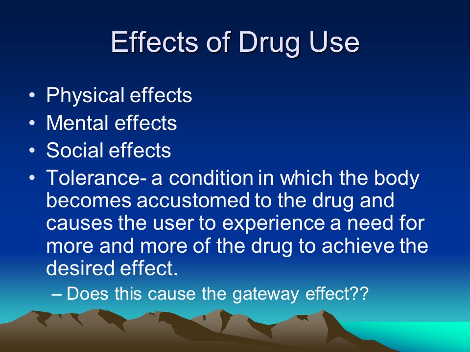 Impact of illegal drug use among